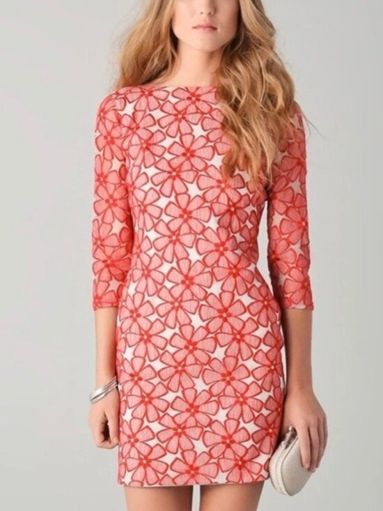 Diane Von Furstenberg Dresses & Skirts - Diane von Furstenberg (DVF) Sarita Tulle Floral Silk Bled Mini Dress